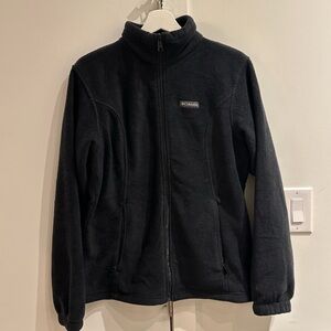 Columbia Midnight Black Fleece Jacket Large‎